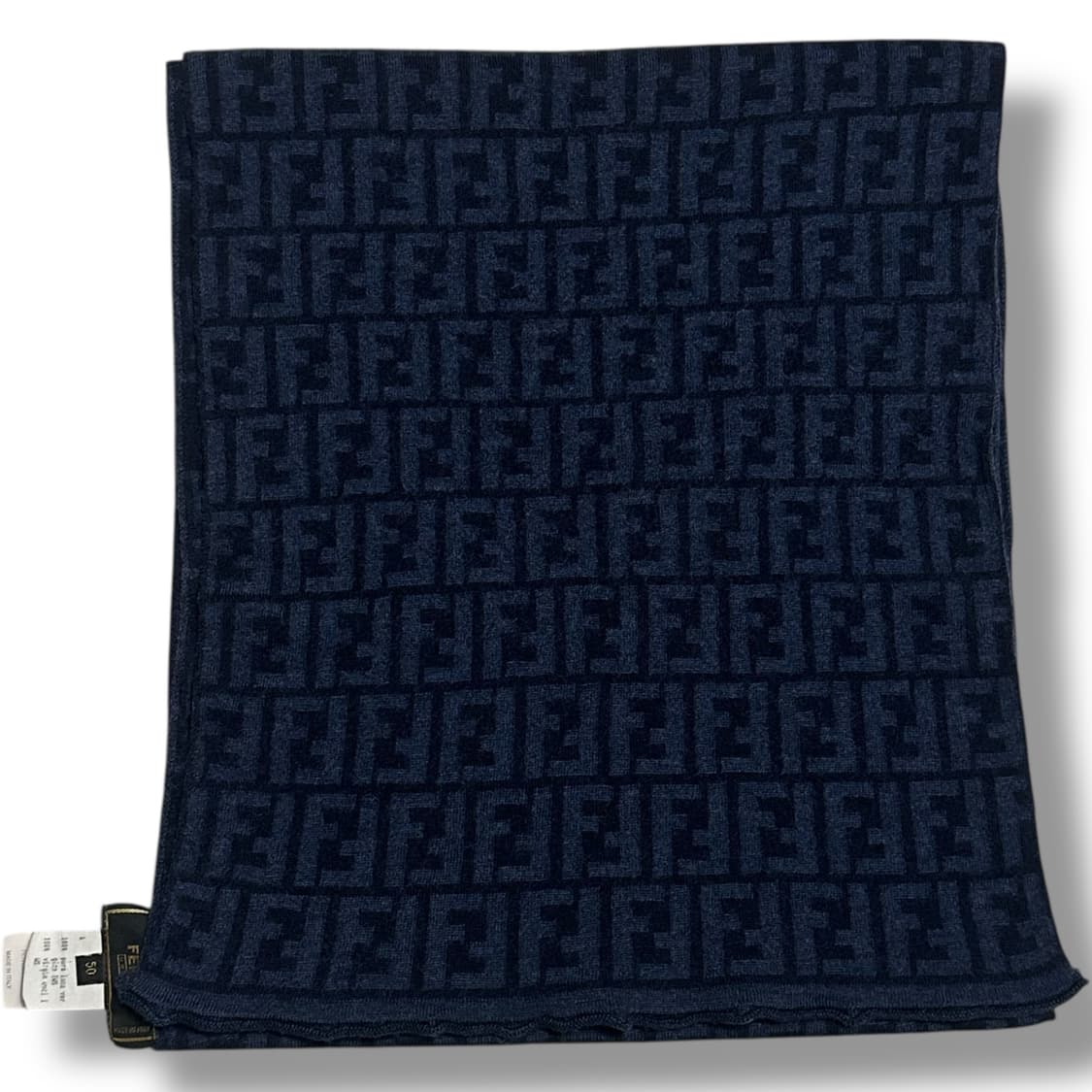 00's Fendi 주카패턴 모노그램 버진 울 니트 머플러 상품이미지1