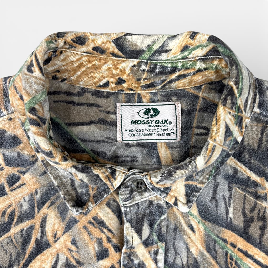 90's Mossy Oak 리얼트리 카모 샤모아 셔츠 상품이미지3