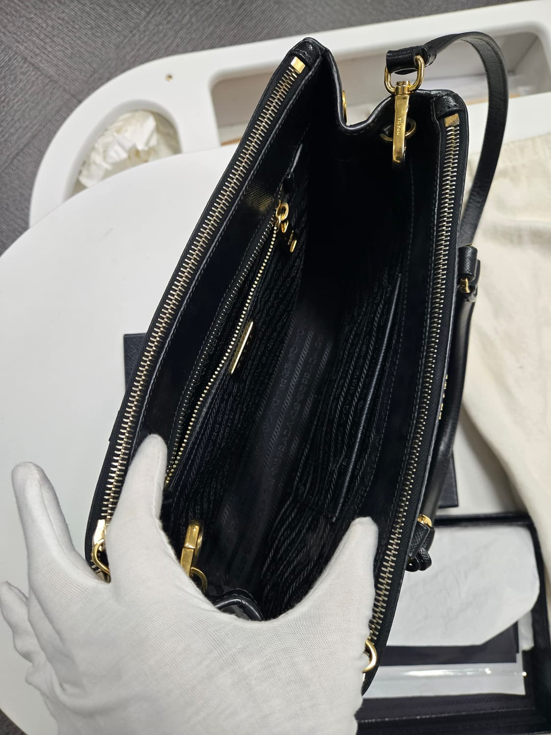 [A급컨디션] 프라다 사피아노 토트 숄더백 상품이미지5