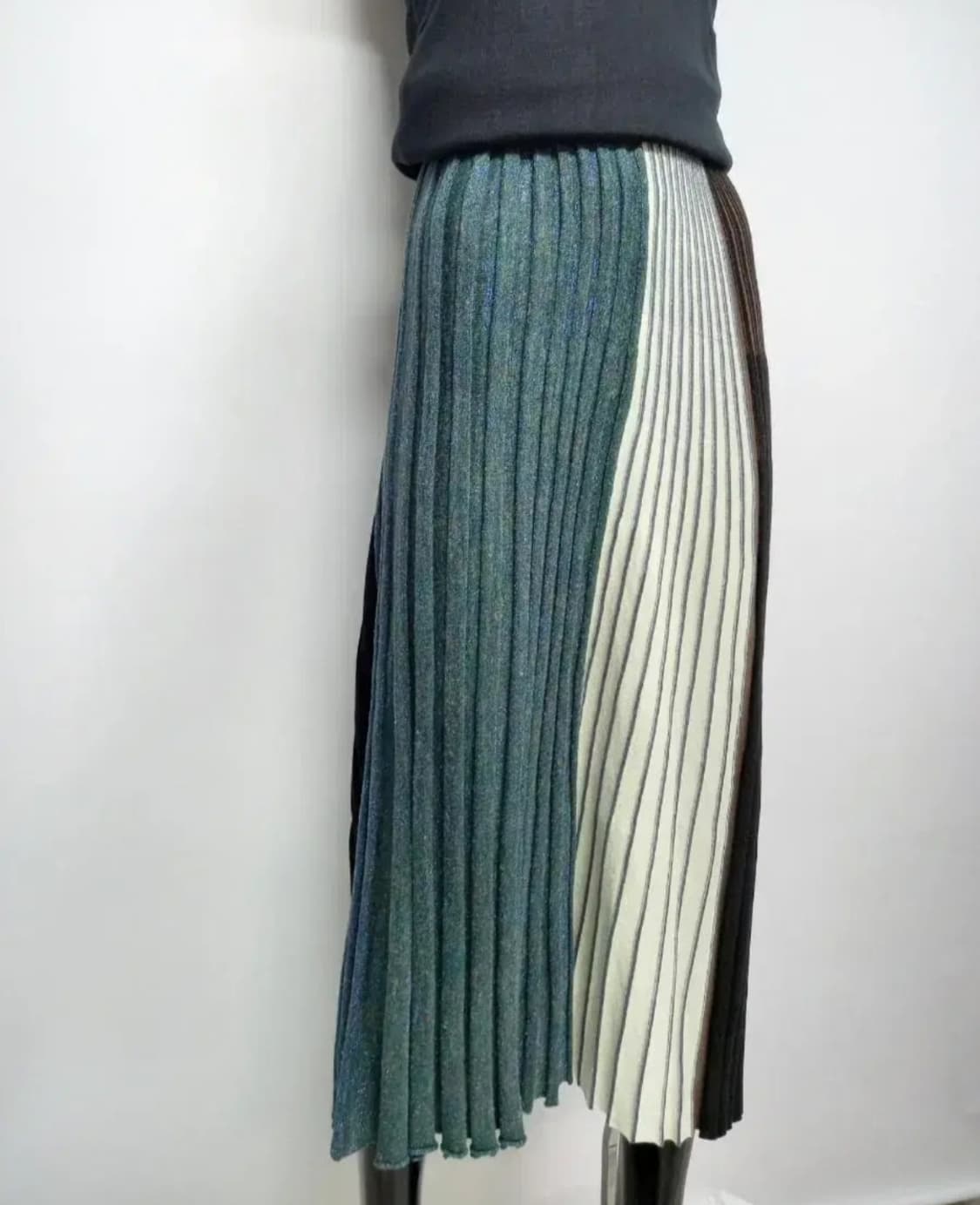 새 타임 춘하추 니트 플리츠 롱스커트 F 상품이미지4