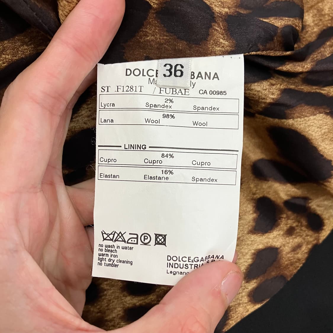 N314 돌체앤가바나 호피 블레이저 자켓 상품이미지4