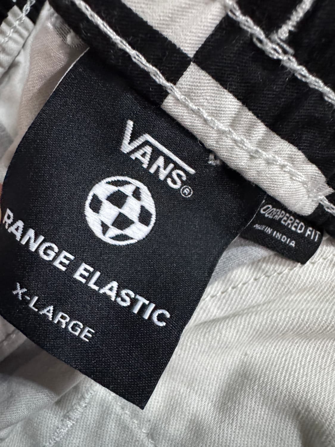 희귀매물!! 반스 vans 체커보드 밴딩 코튼팬츠 XL 상품이미지3