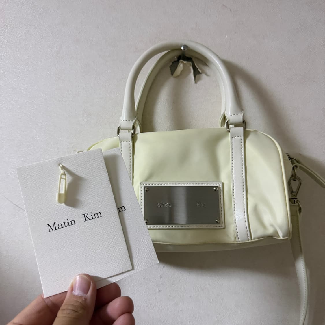 마뗑킴 베이비스포티 토트&크로스백 미니 아이보리 상품이미지7