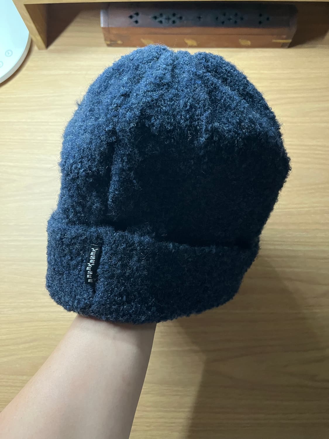 Y.E.S. Boucle Beanie Navy 상품이미지4