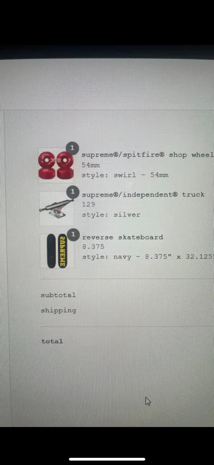 슈프림 스케이트 보드 데크 8.375 상품이미지2