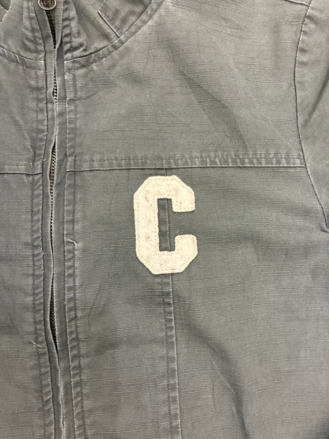 L)Converse 빈티지 카키 데님 집업 상품이미지5