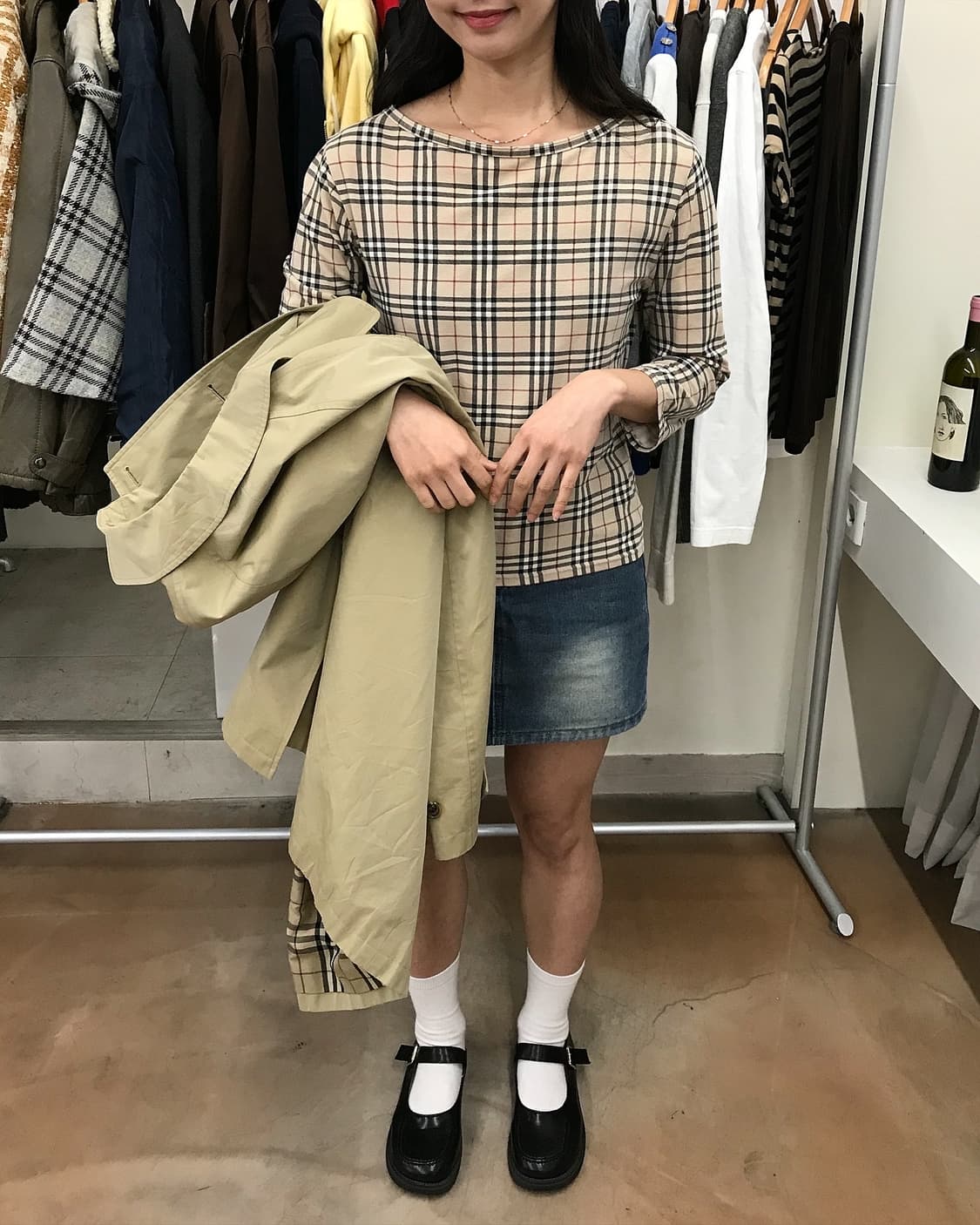 버버리 노바체크 7부 긴팔티 상품이미지8