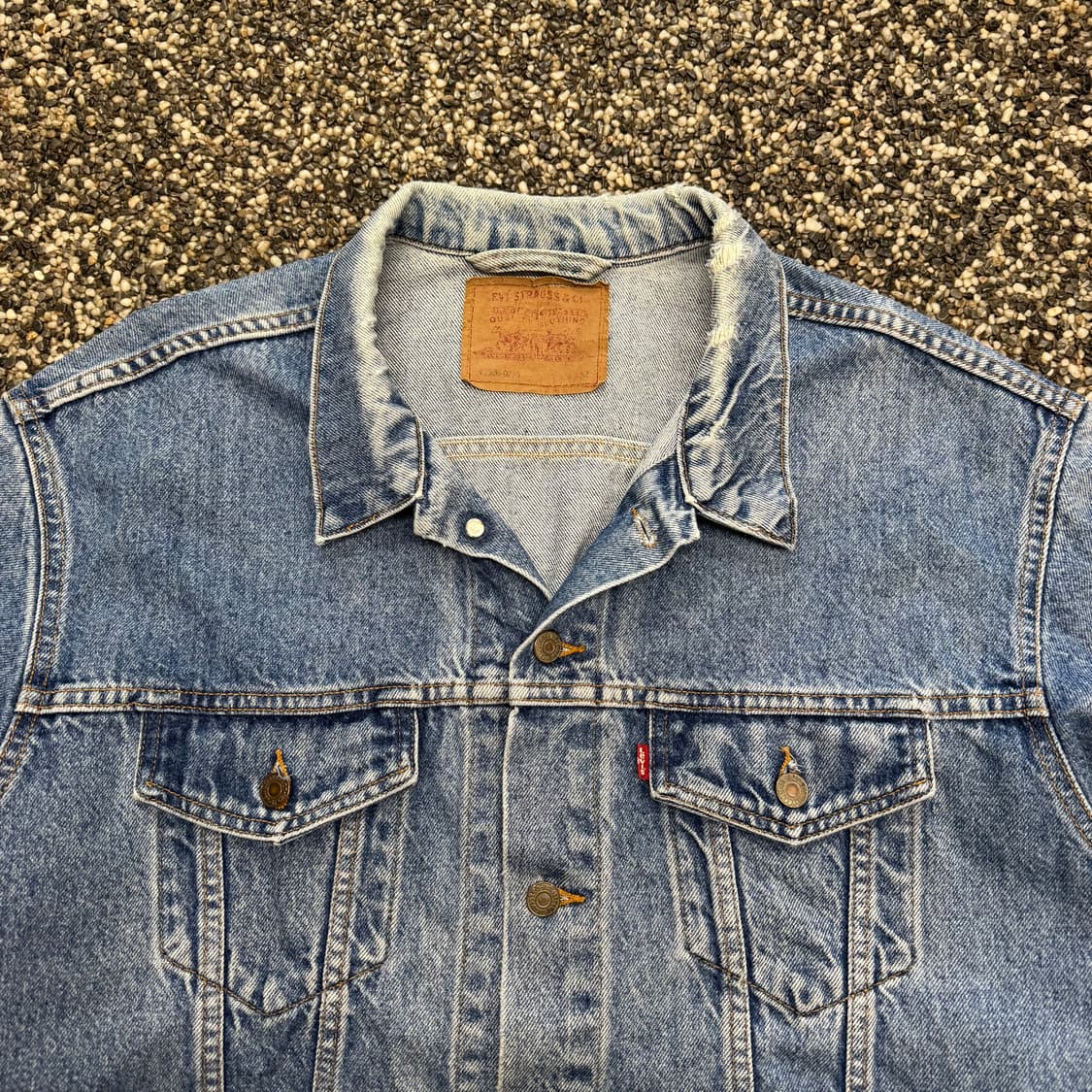 90s 리바이스 타입3 러프에이징 데님 트러커 자켓 made in USA 상품이미지2