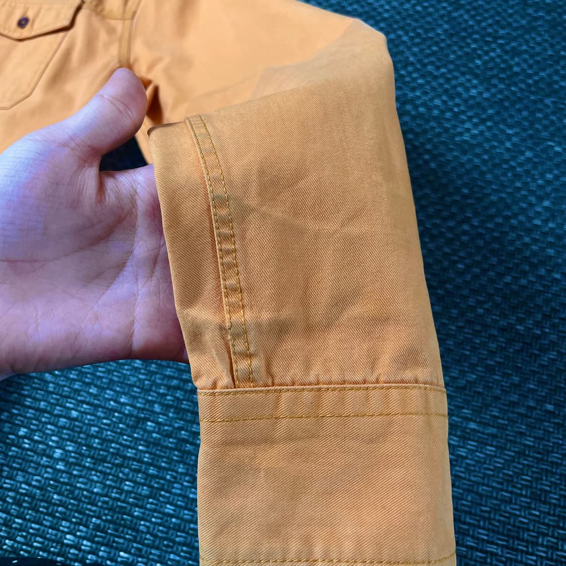 카스텔바작 오렌지 투포켓 데님 긴팔 셔츠 레귤러핏 105 상품이미지6