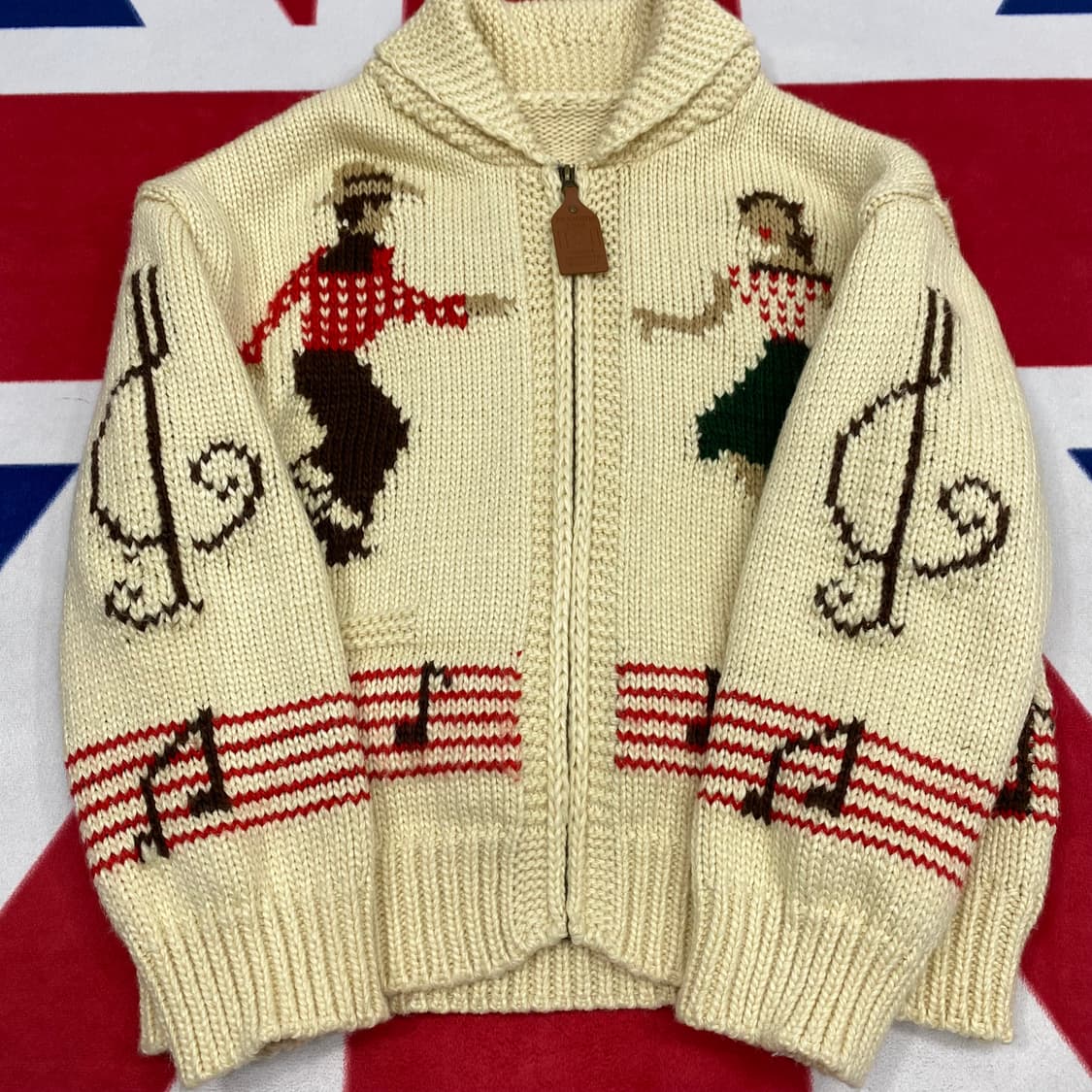 빈티지 니트자켓 실측 여성 44-55 상품이미지2