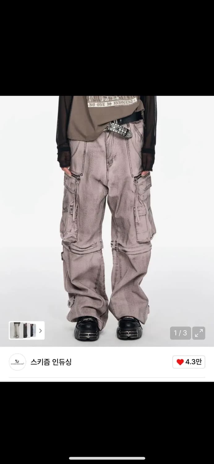 스키즘 인듀싱 BIG CARGO PANTS MUD L 상품이미지1