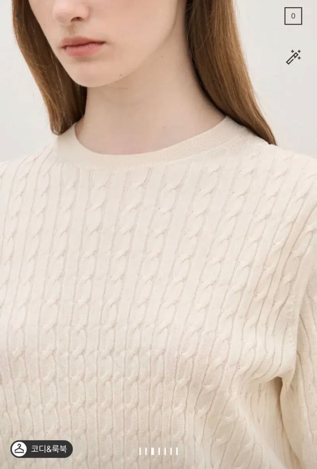 한섬 더캐시미어 실크 니트 탑 상품이미지5