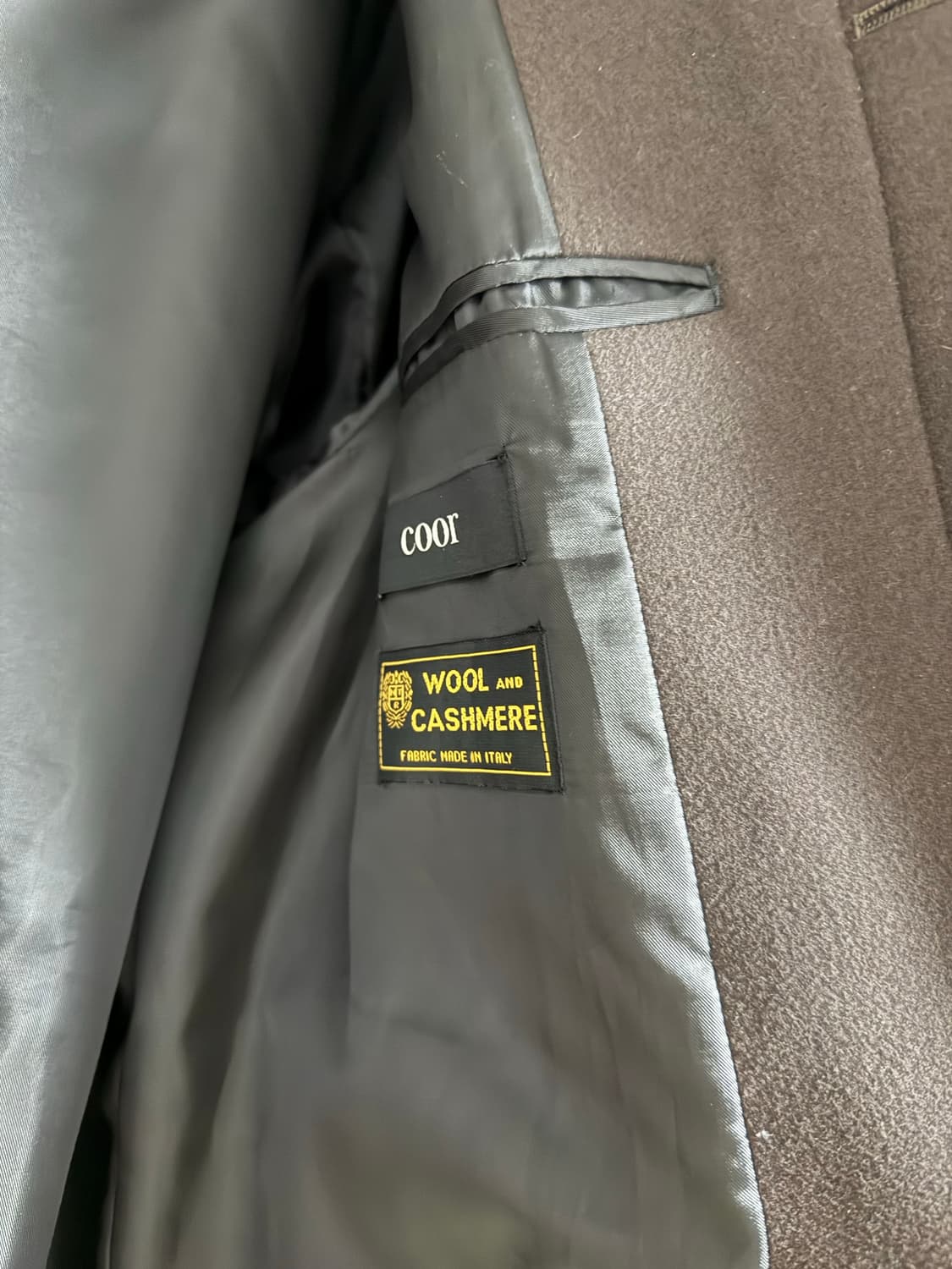 쿠어 mtr 발마칸 코트 딥브라운 S사이즈 상품이미지3