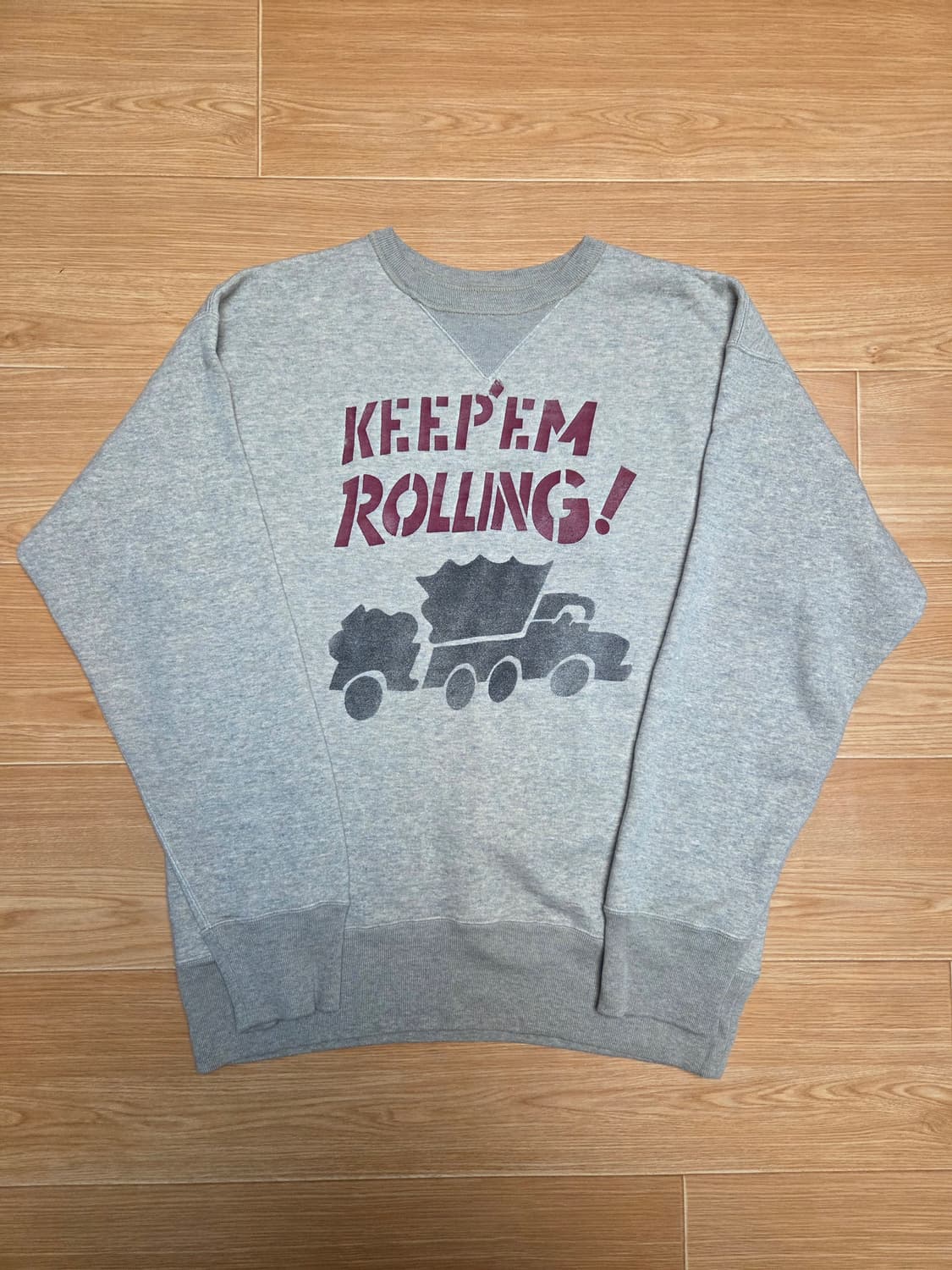 리얼맥코이 밀리터리 루프휠 스웻셔츠 상품이미지1