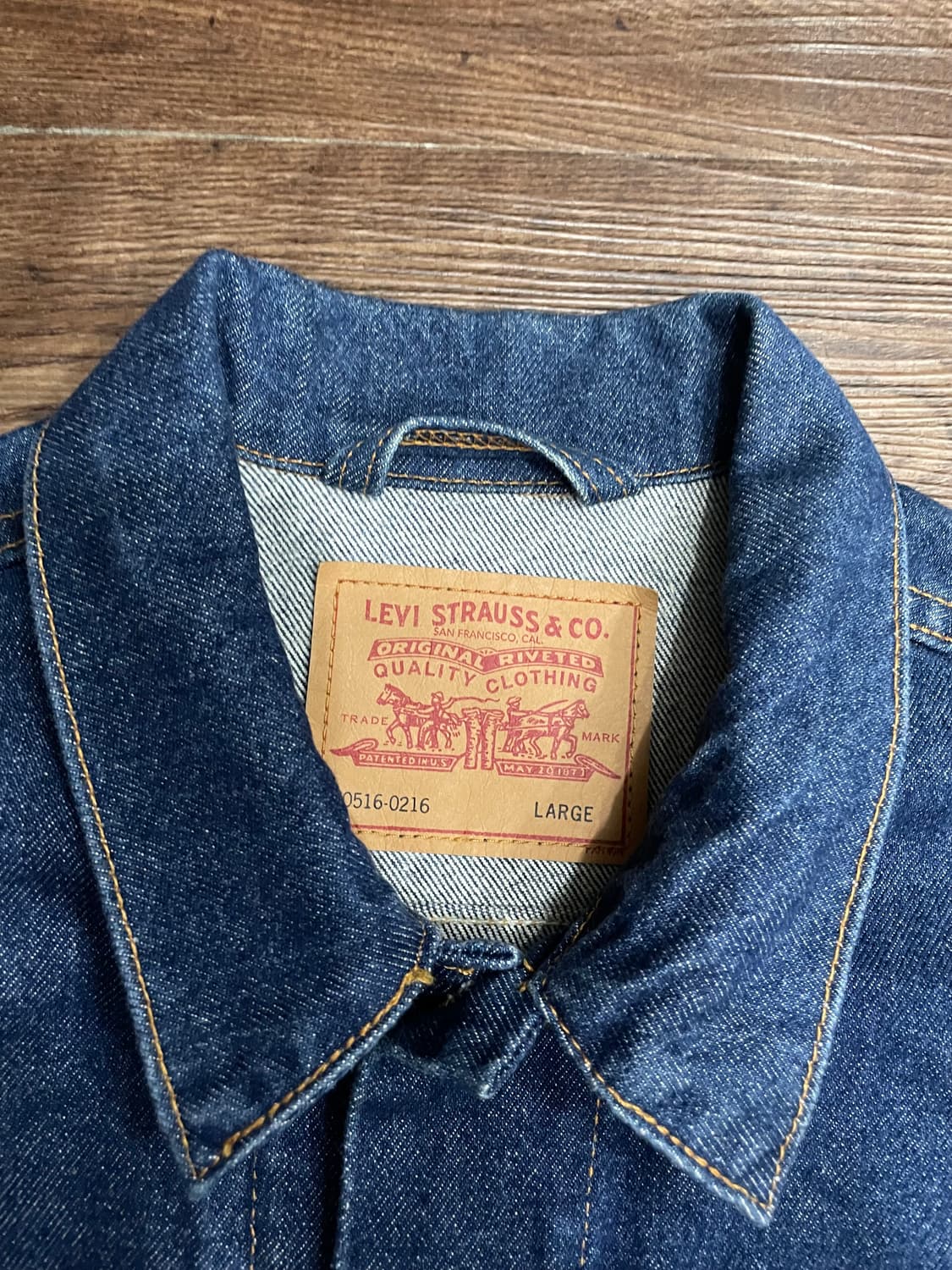 리바이스 민트급 90s USA 70516-0216 트러커 데님 자켓 상품이미지6