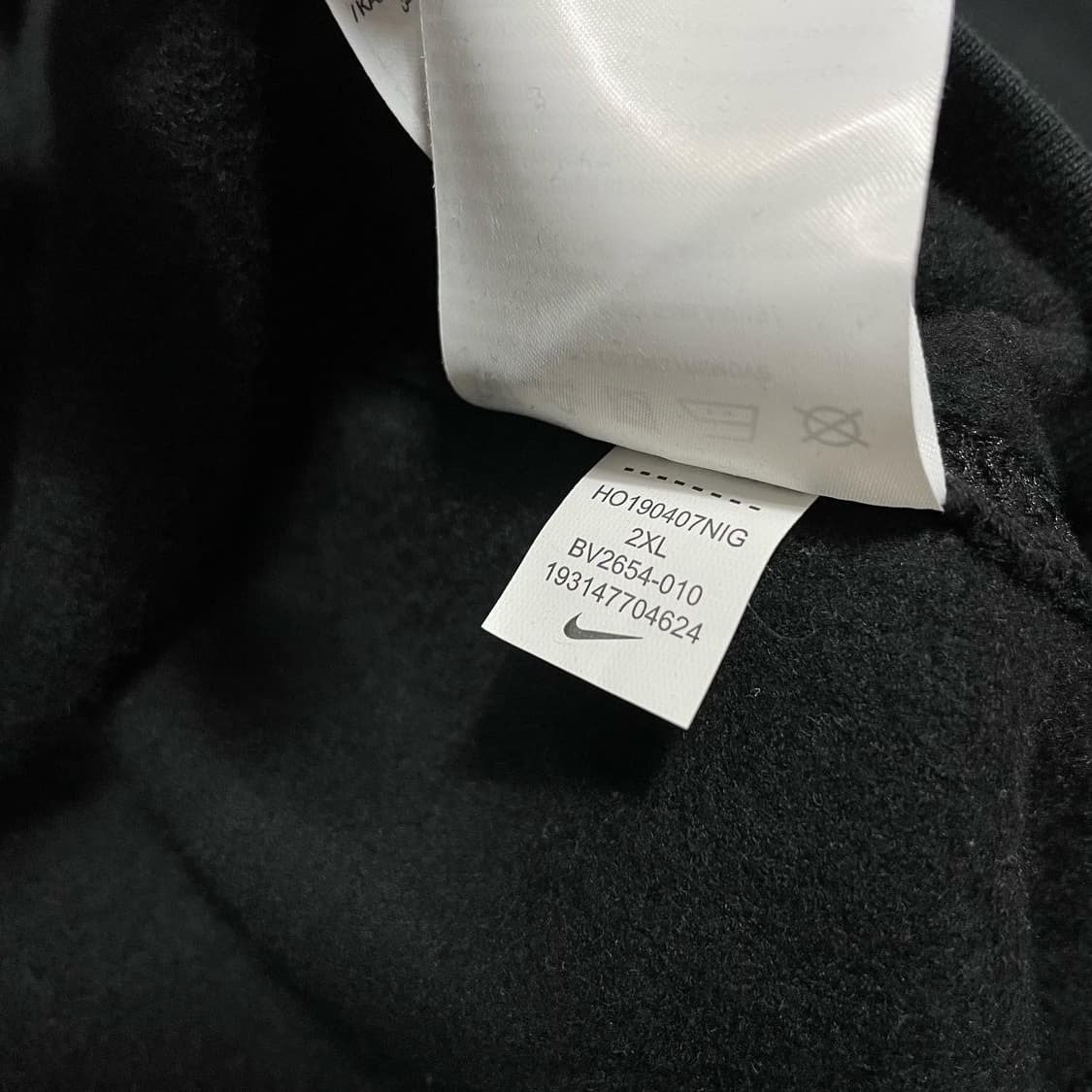 나이키 블랙 오버핏 후드티 상품이미지5