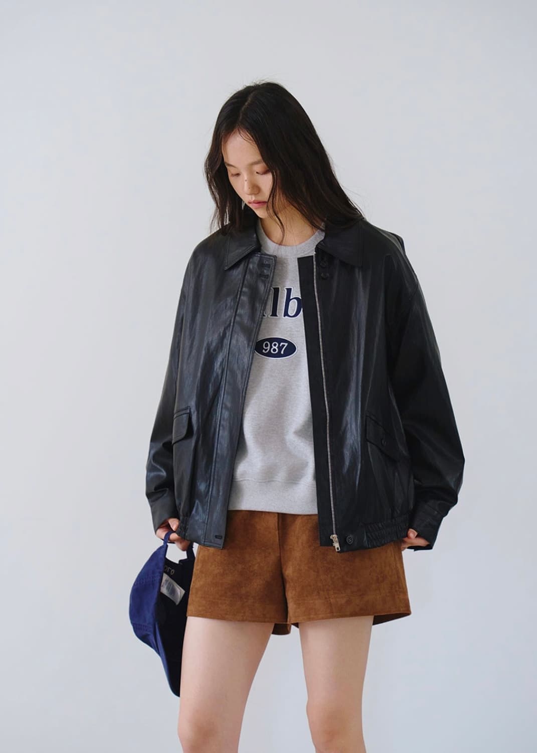 틸버 레더 블루종 상품이미지5