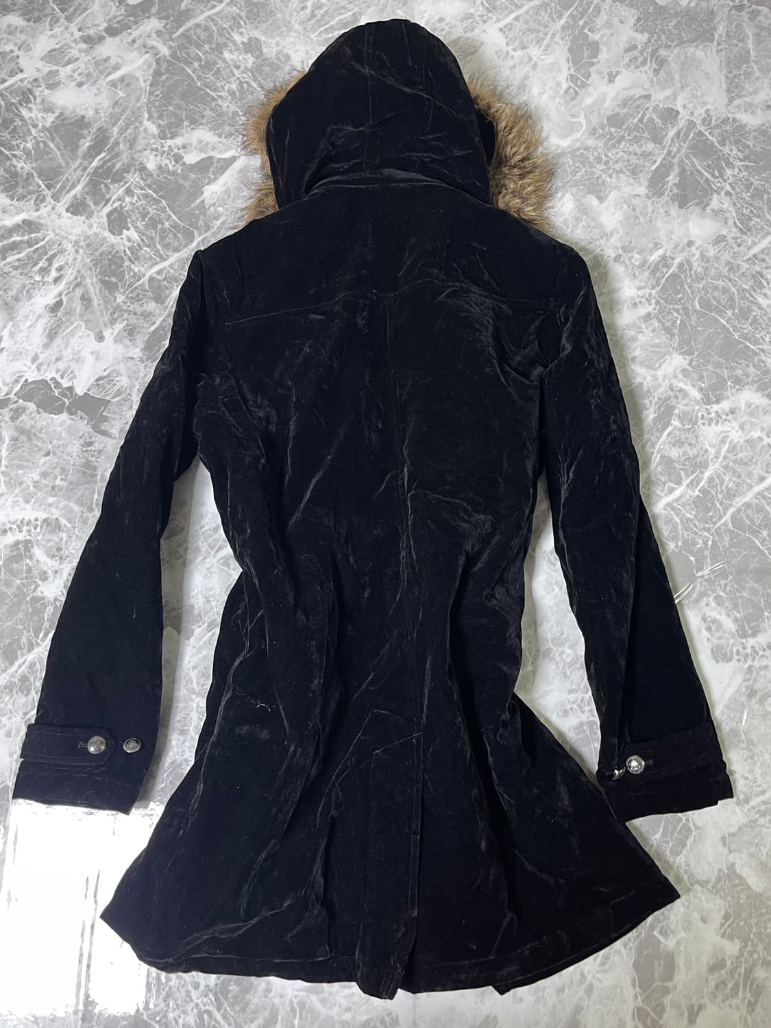 fur long coat 상품이미지7