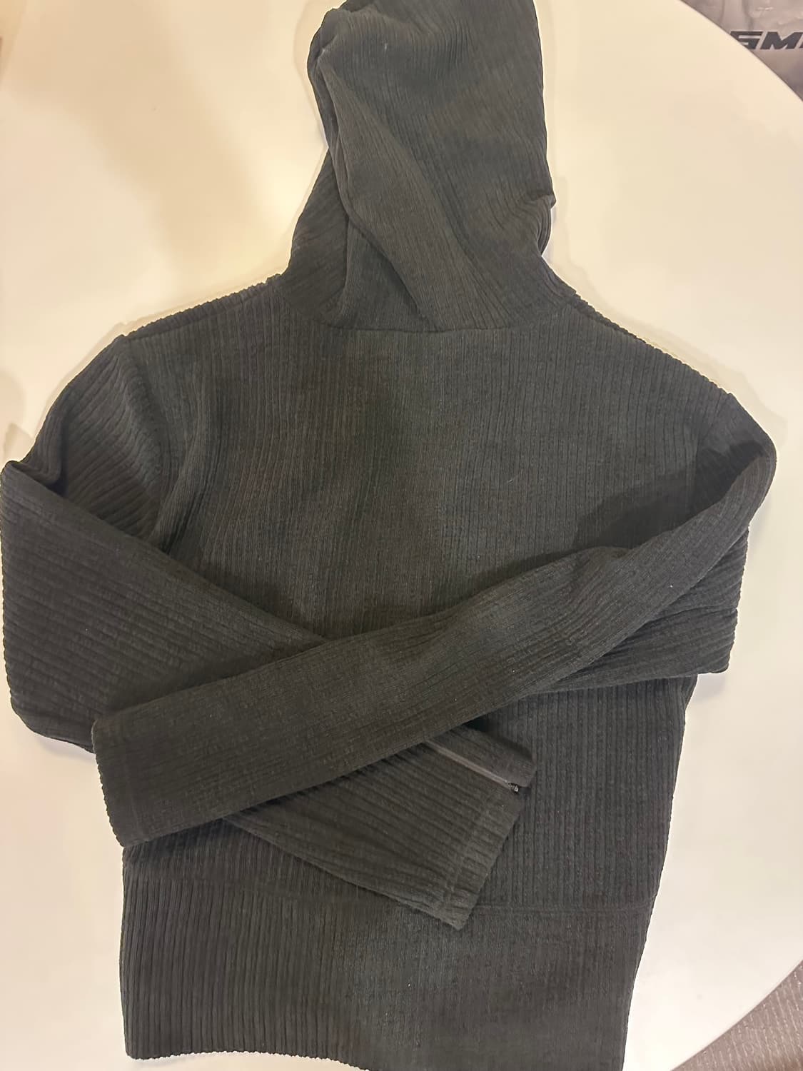 [L]베이컨트 아카이브 모로 립 후드 집업 블랙 상품이미지4