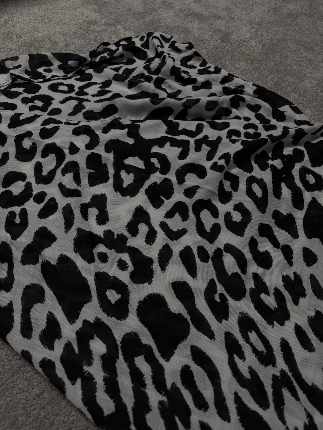 Vintage vkei punk mood leopard scarf 상품이미지3
