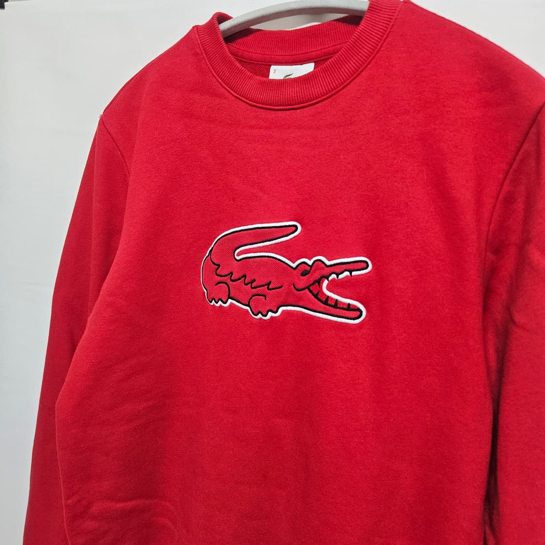 90 라코스테 빅로고 맨투맨 티셔츠 상품이미지2