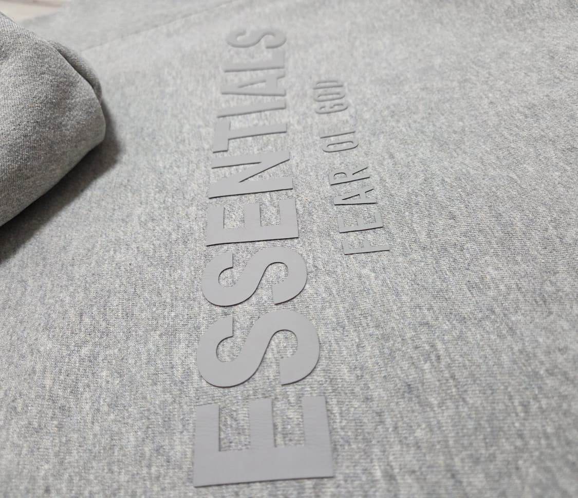 피오갓에센셜 그레이 풀오버 후드티 상품이미지3