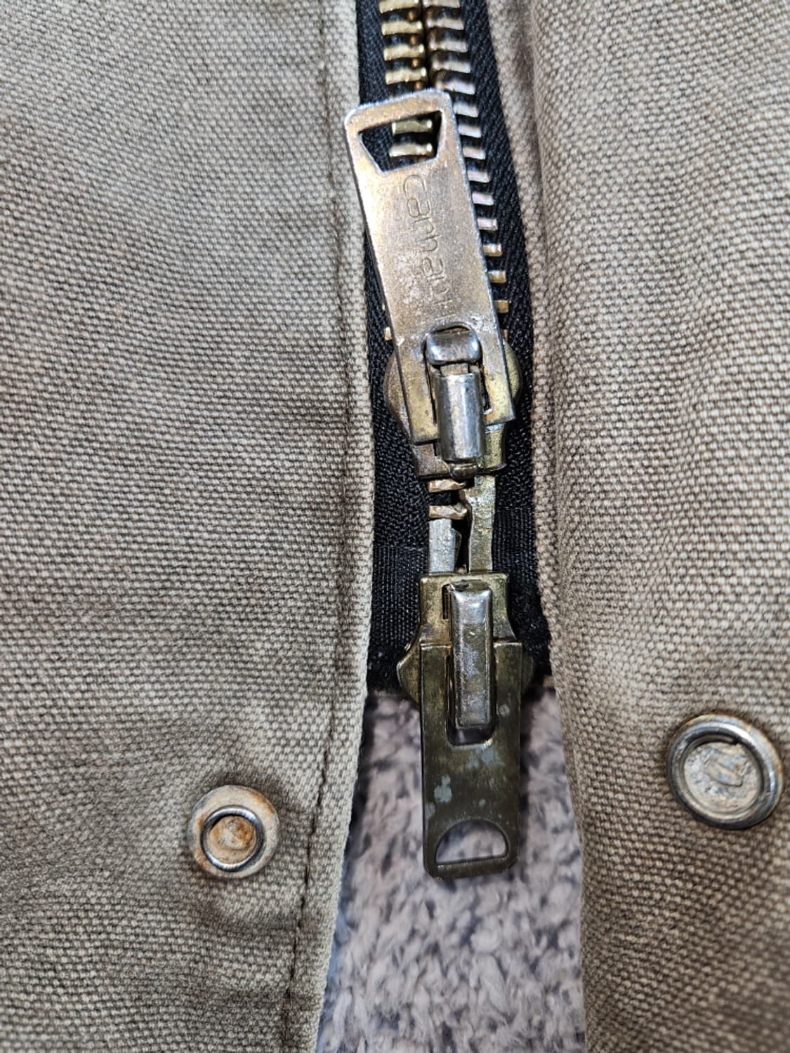 90's USA 칼하트 덕 워크 아크틱 초어 자켓 (XL) / 10072 상품이미지9