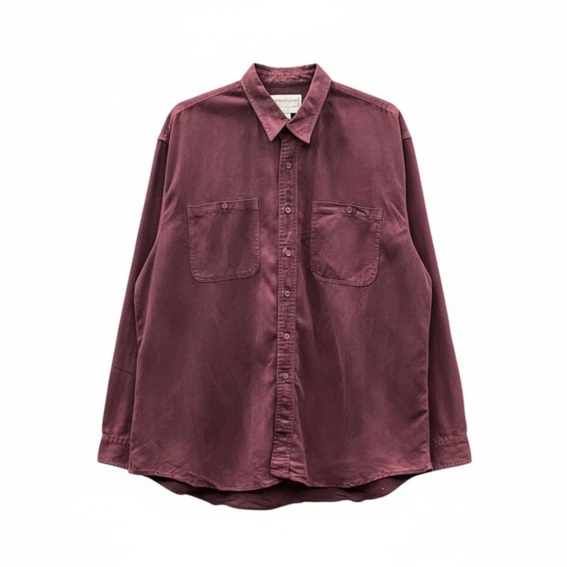 USA VINTAGE 스웨이드 셔츠 투포켓 디테일 버건디 상품이미지1