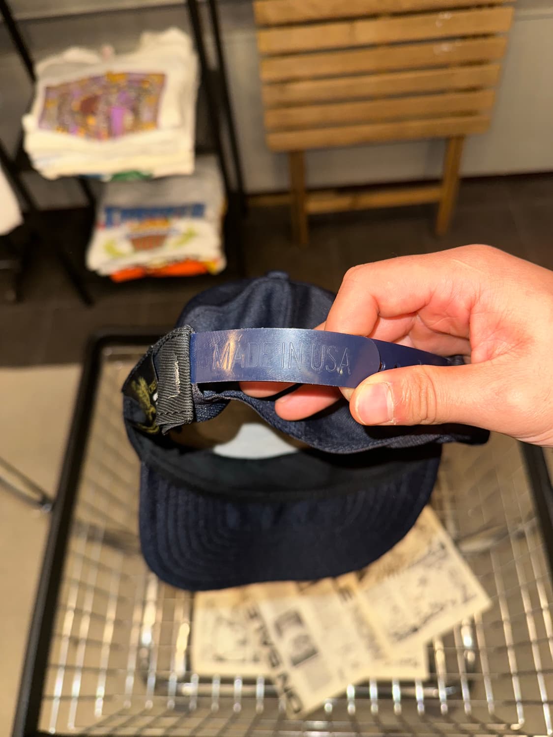 90’s US Army dark navy patch logo Cap 상품이미지9