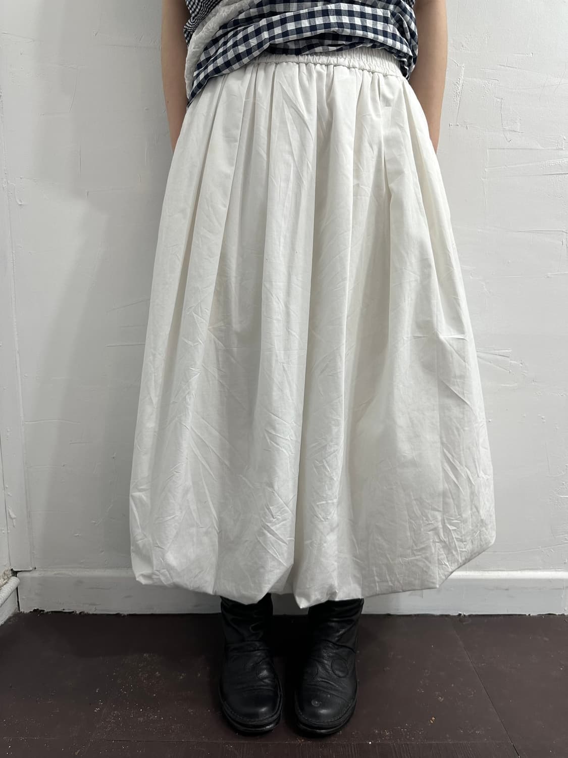 gu white puff long skirt 상품이미지1