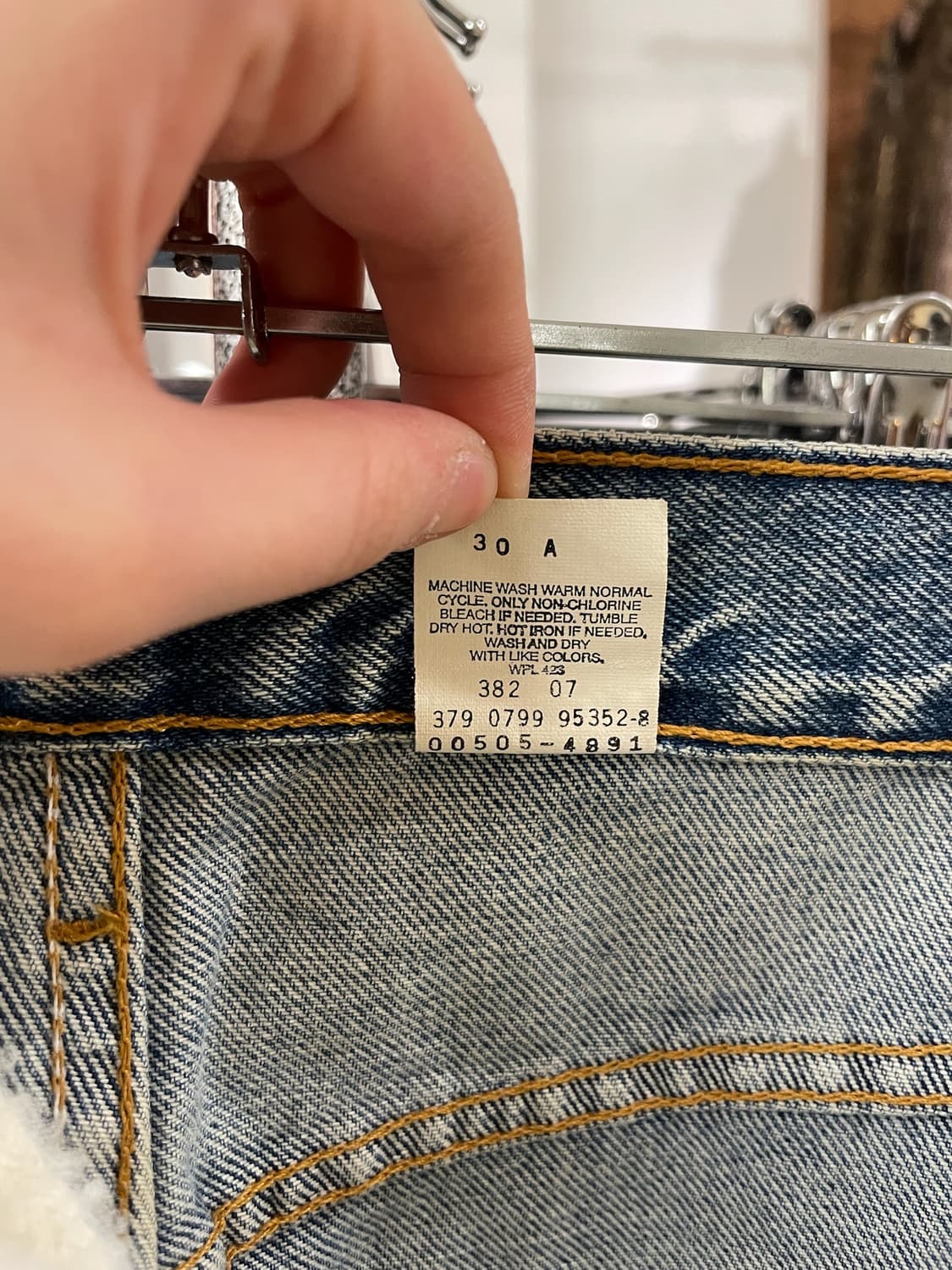 1990s Levis 리바이스 505 USA 데님팬츠 상품이미지10