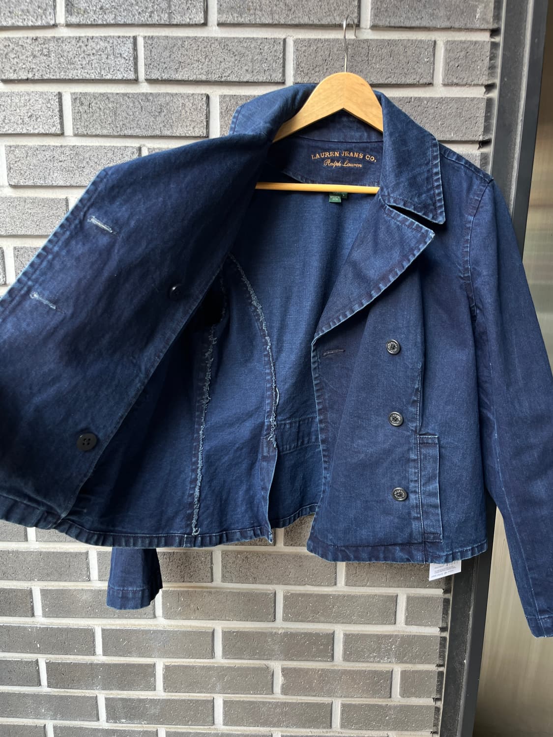 90s Ralph Lauren 더블브레스트 데님 자켓 상품이미지10