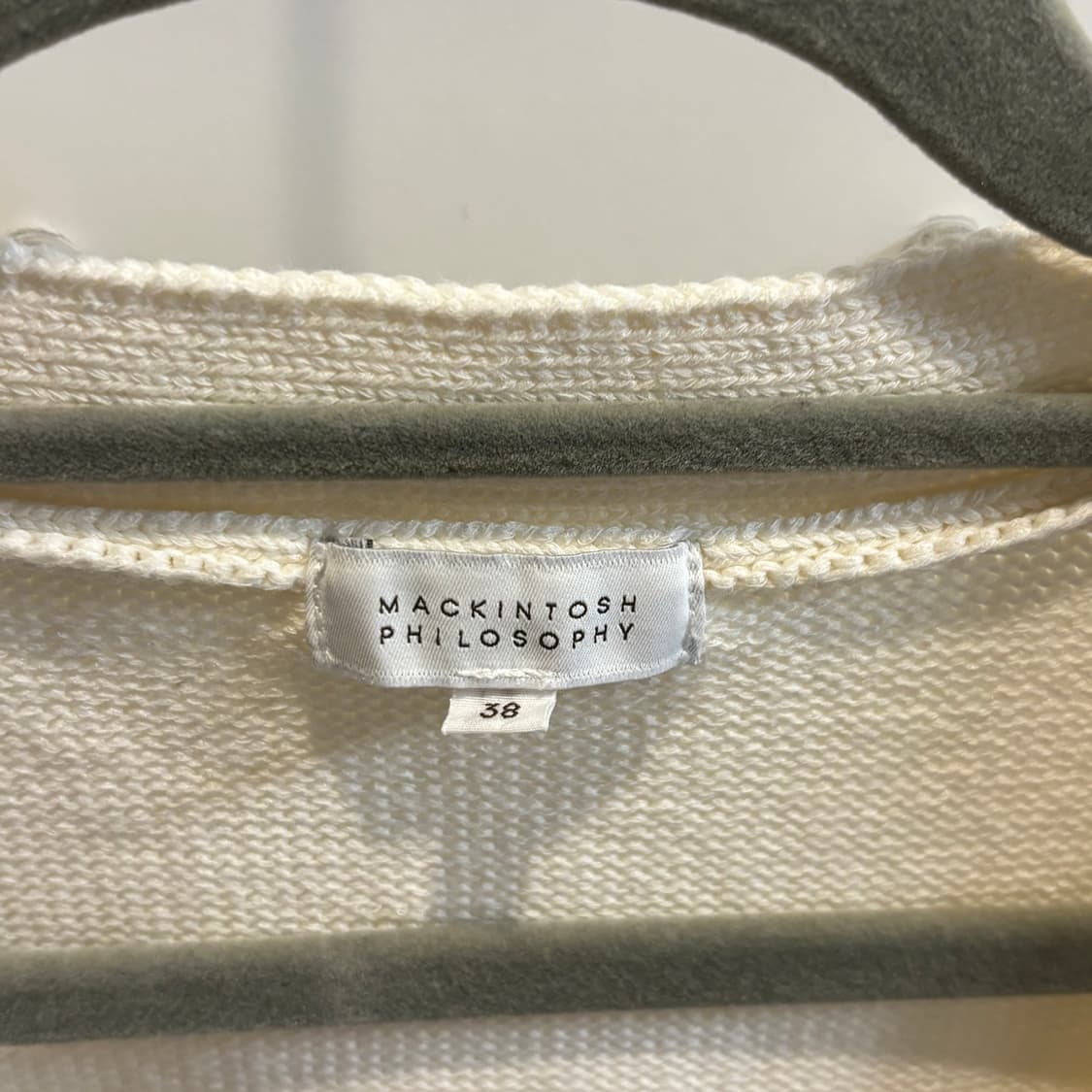 맥킨토시 MACKINTOSH 꽤배기 펀칭 니트 조끼 상품이미지3