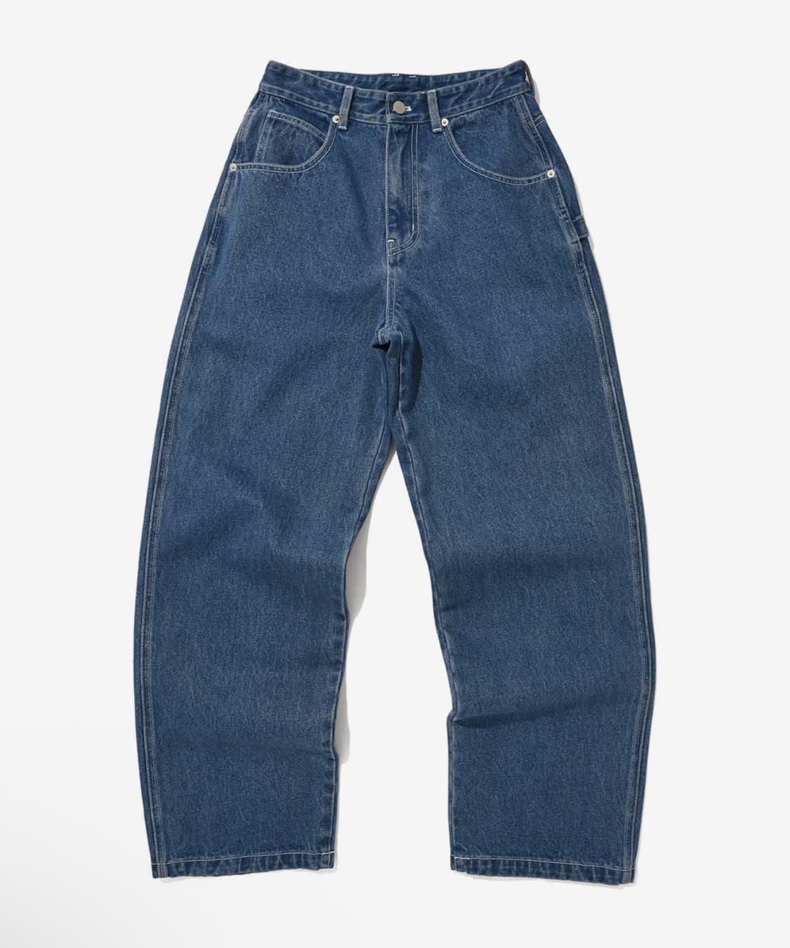 스웨이드 SUADE 블루 배기진 데님 팬츠 정바지 S 상품이미지3