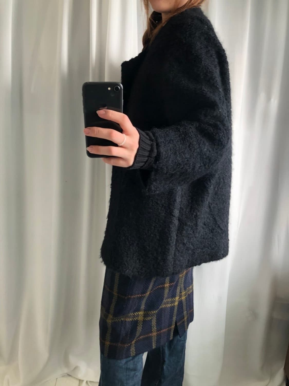 547. black soft midi hoodie coat 상품이미지6