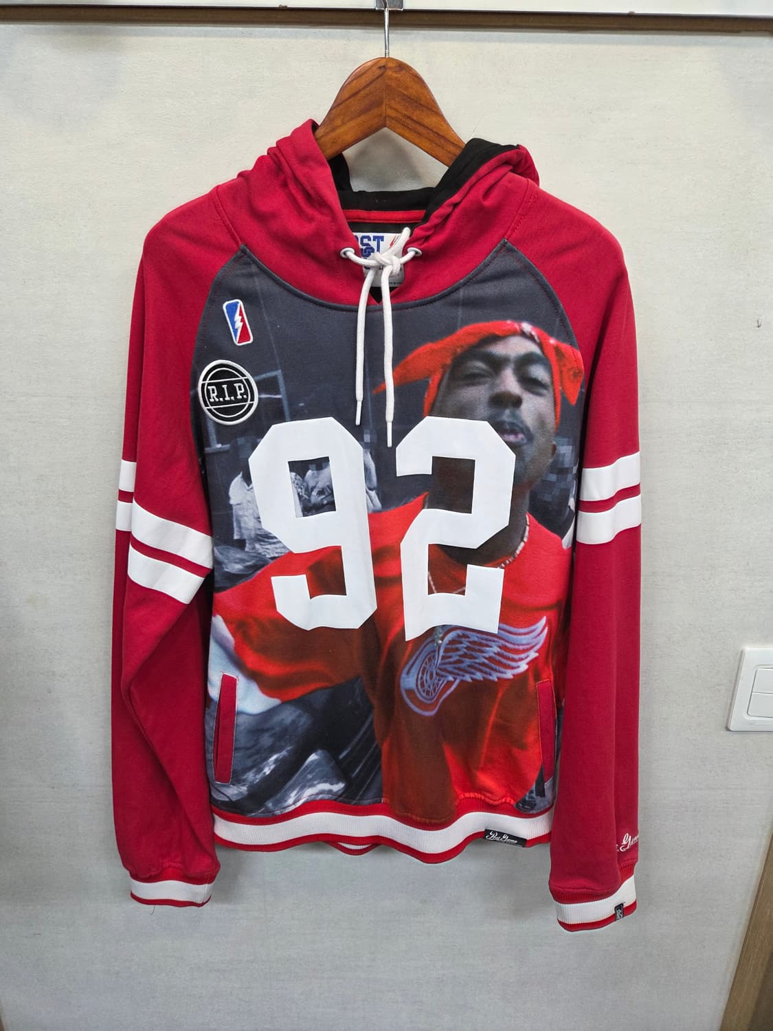 빈티지 포스트게임 투팍 프린팅 92 프린팅 후드티 xl 상품이미지1