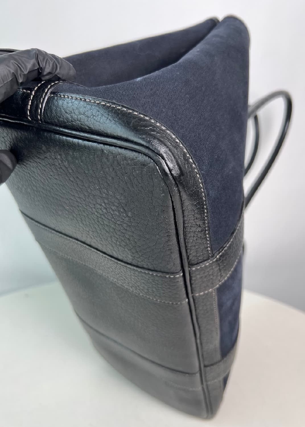 (빈티지)에르메스 가든파티 패브릭 블랙 상품이미지3