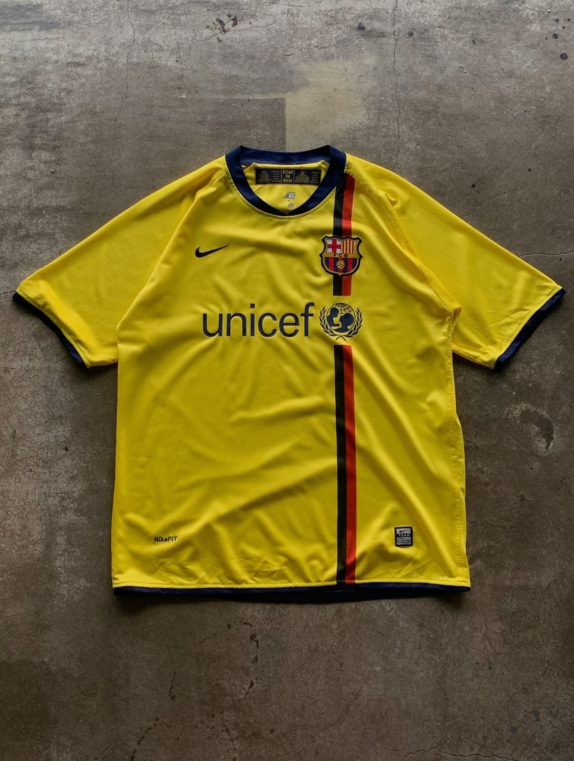2008/09 나이키 FC바르셀로나 어웨이 풋볼 셔츠 상품이미지1
