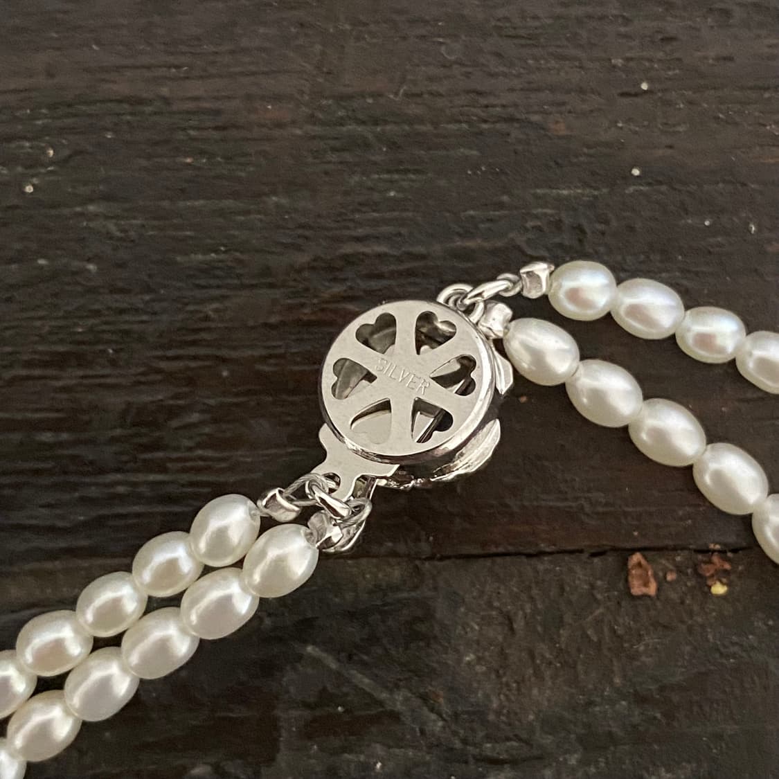 2Line Fresh Water Pearl Silver 상품이미지6