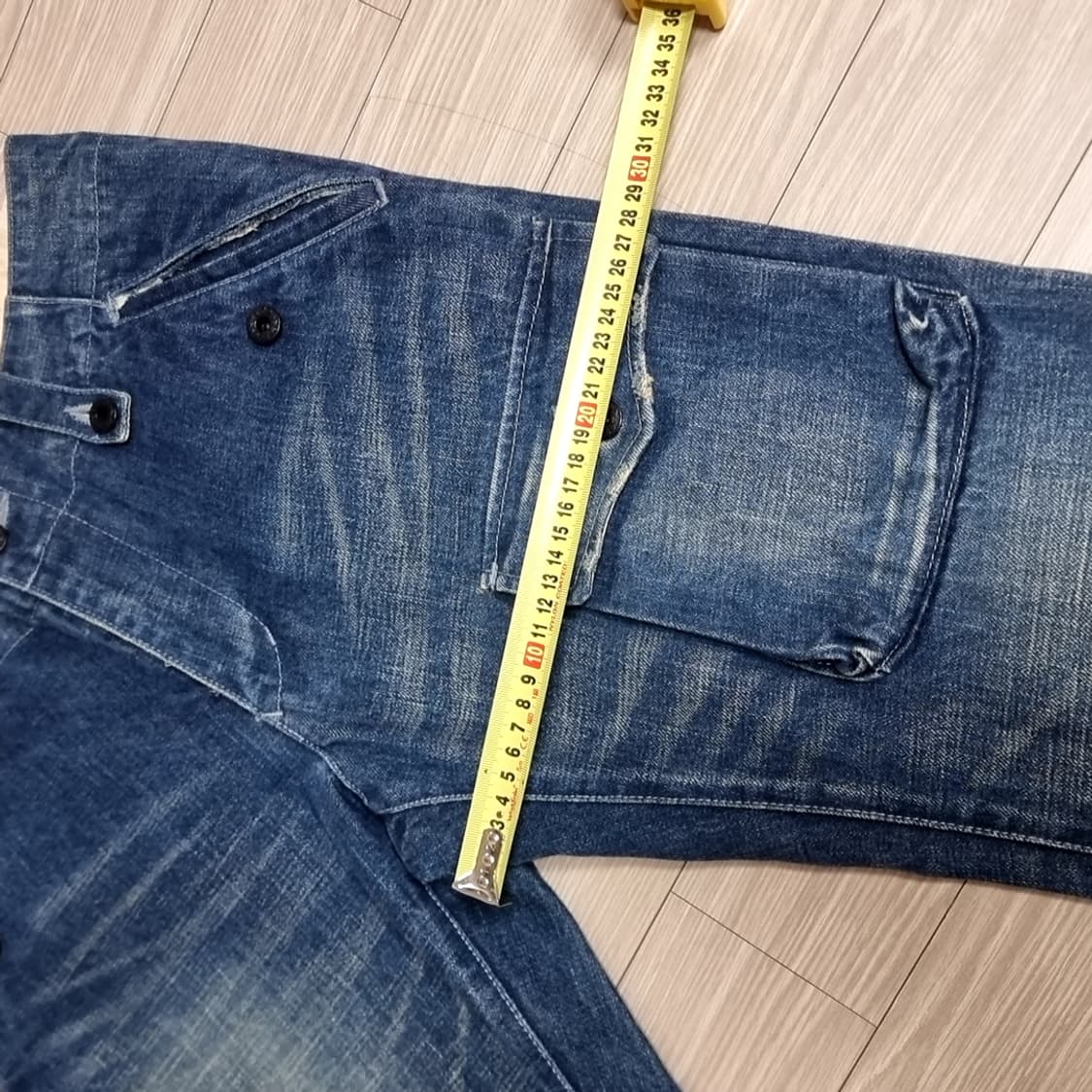 japan 빔즈 데님 워싱 미해군카고 바지(실측) 상품이미지4