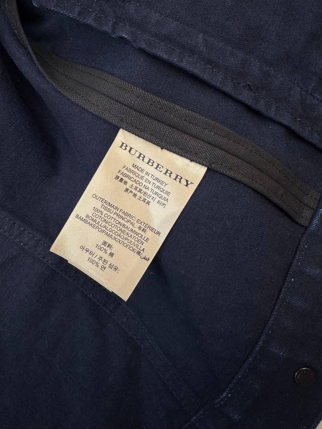 (새상품) 버버리 데님 트러커 자켓 100 사이즈 상품이미지6