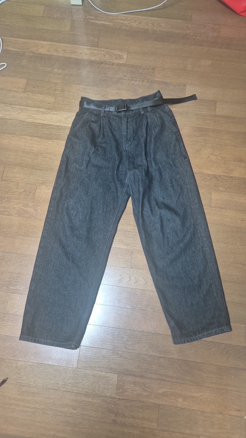 SS23 모이프 벨티드 데님 팬츠 1사이즈 상품이미지2