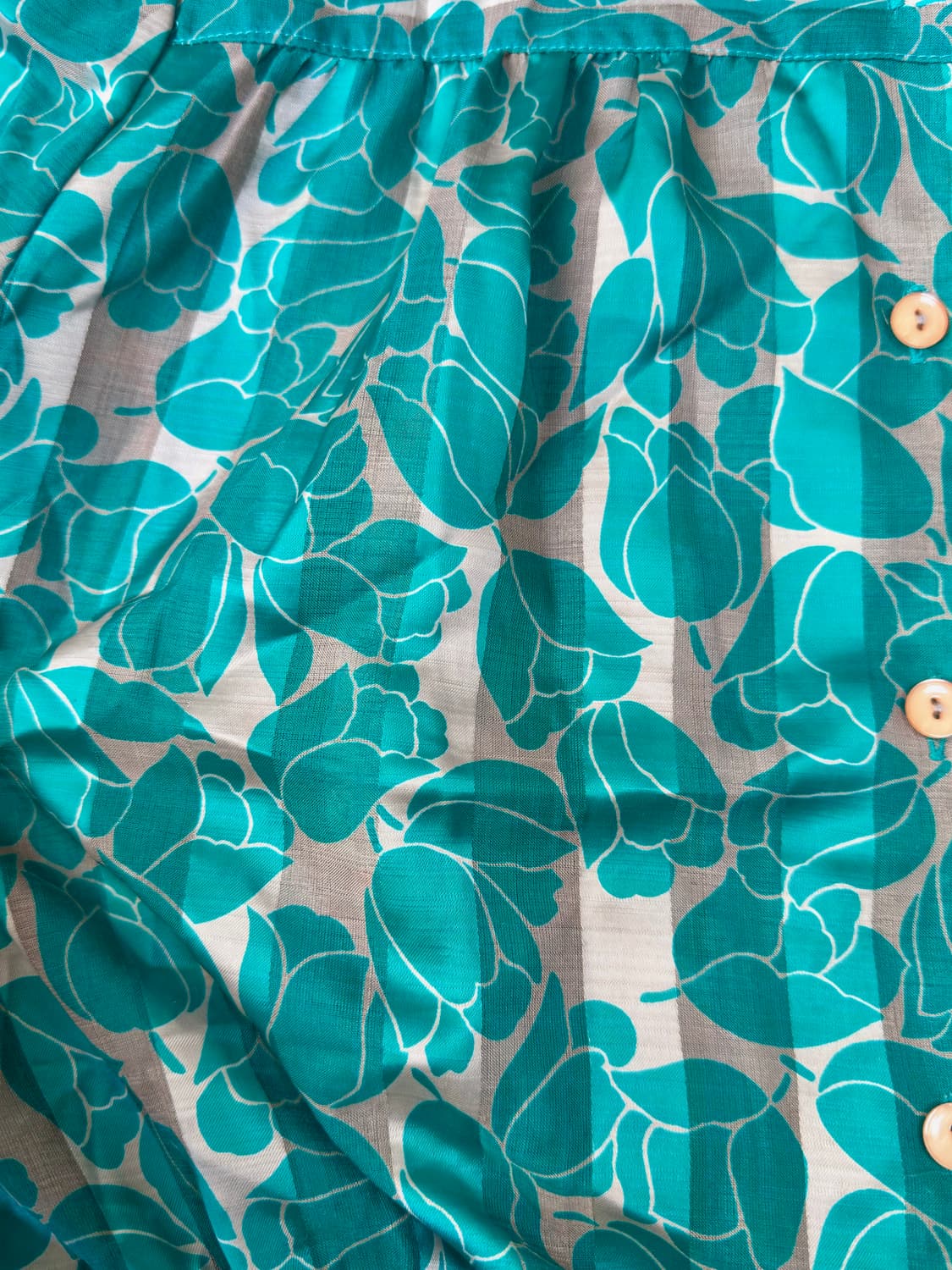 스트라이프 튤립 패턴 블라우스 상품이미지4