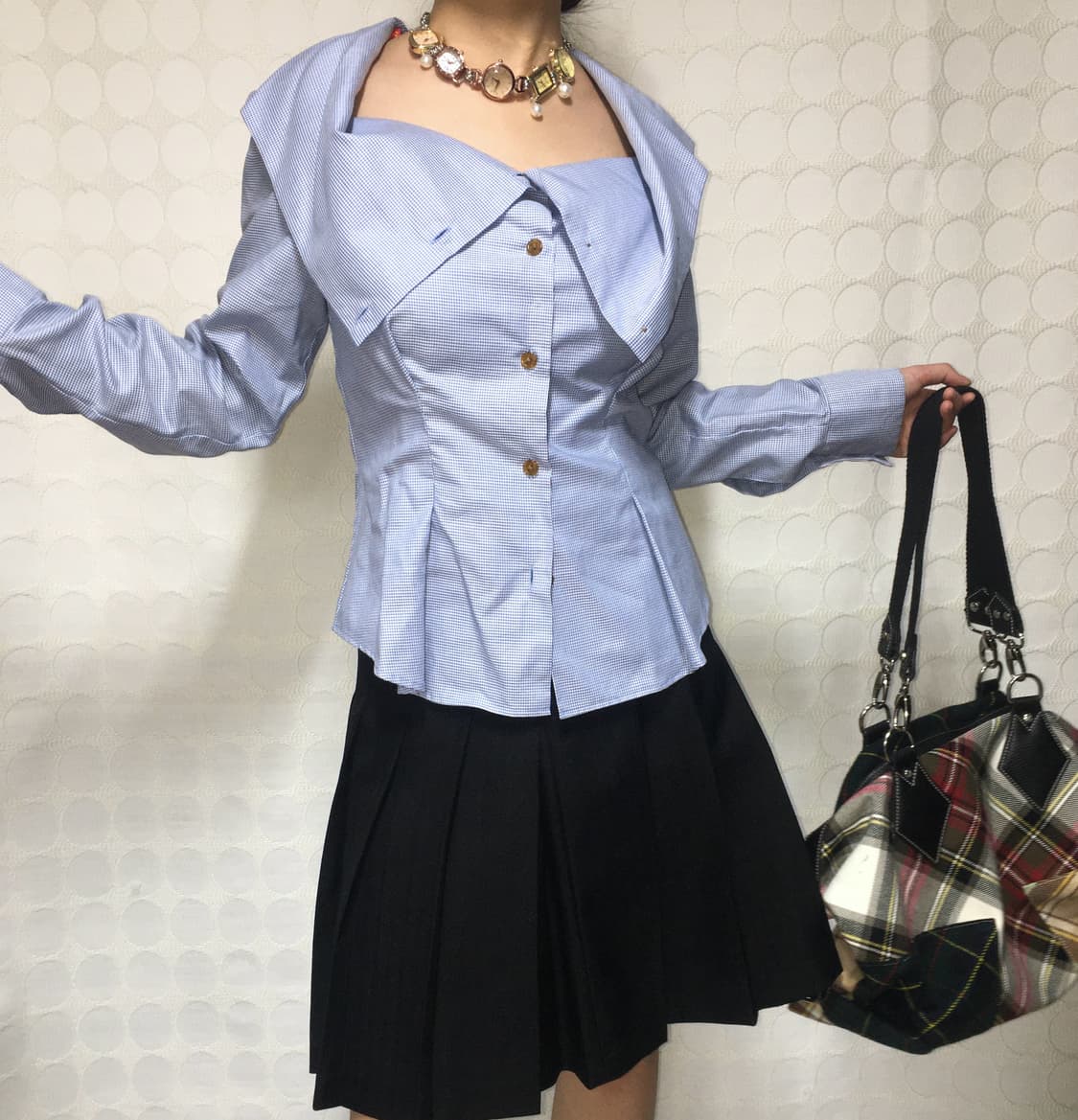 vivienne westwood 변형 카라 셔츠 상품이미지1