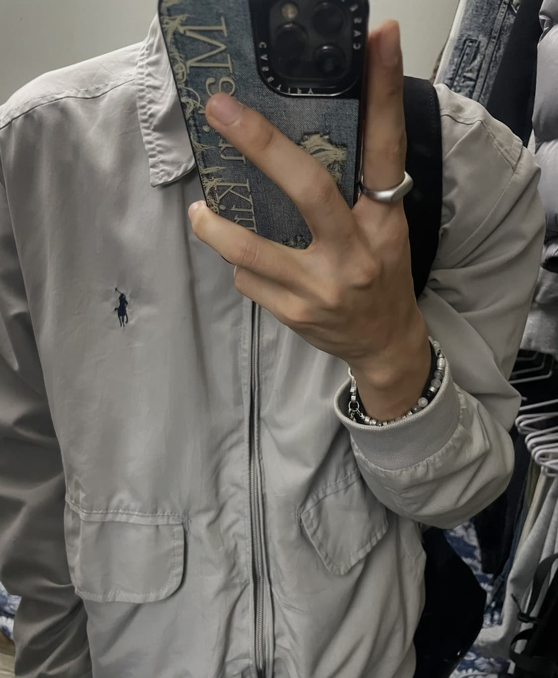 폴로 랄프로렌 블루종자켓 M 상품이미지3