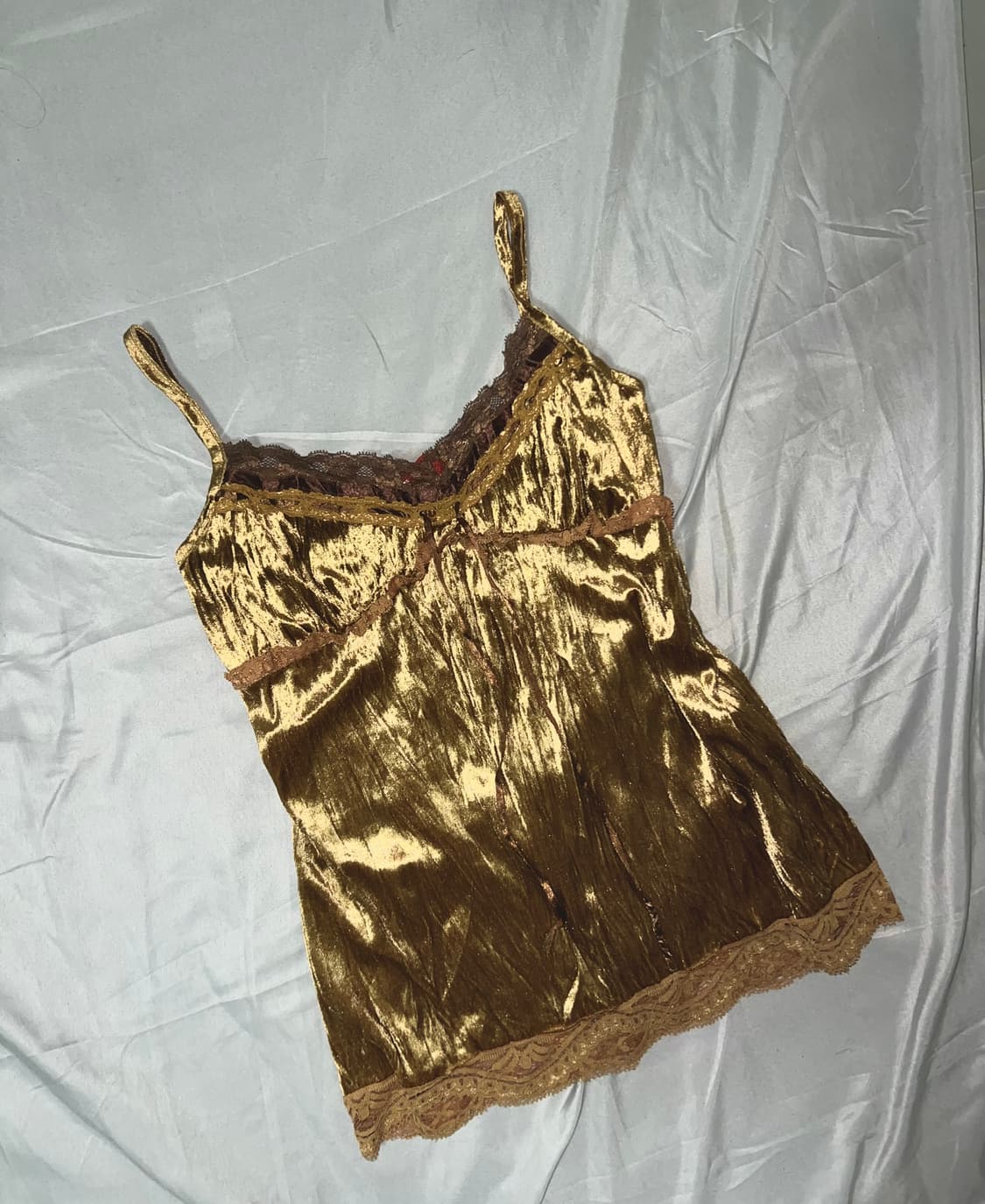 ✨vintage gold velvet sleeveless y2k✨ 상품이미지1