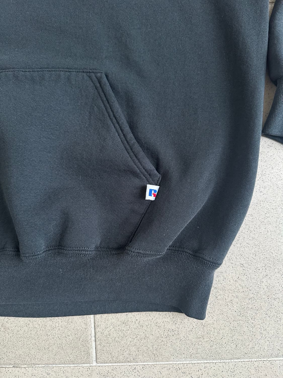 90s 빈티지 러셀 후드 블랙 XL USA 상품이미지3