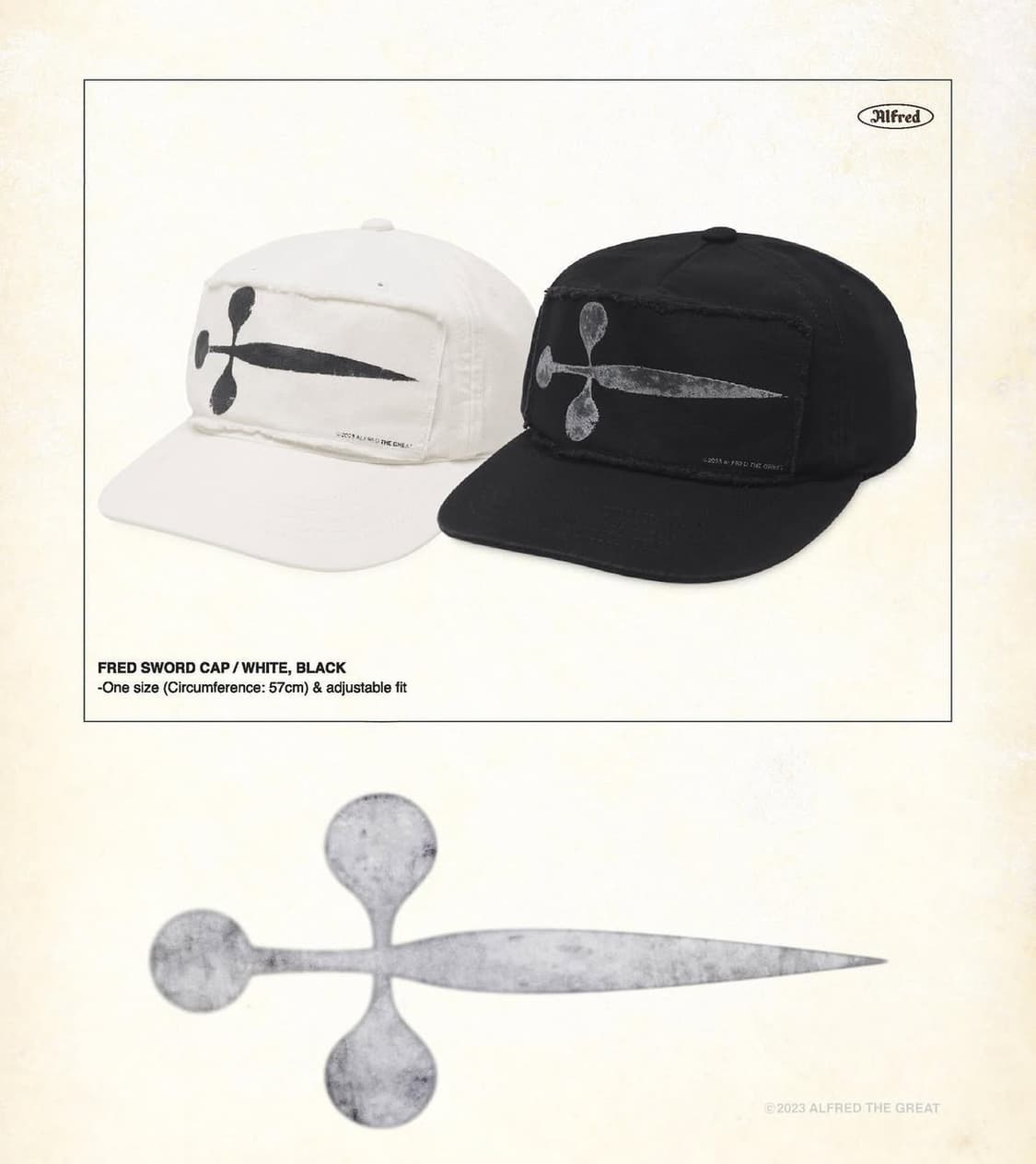 헤리티지플로스 알프레드 sword cap 볼캡 모자 새제품 팝니다 상품이미지1