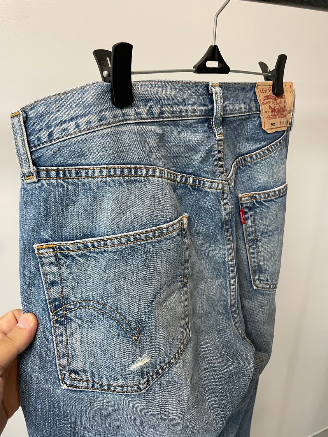 (32~33) Levis501 리바이스501 워싱 데님팬츠 상품이미지4