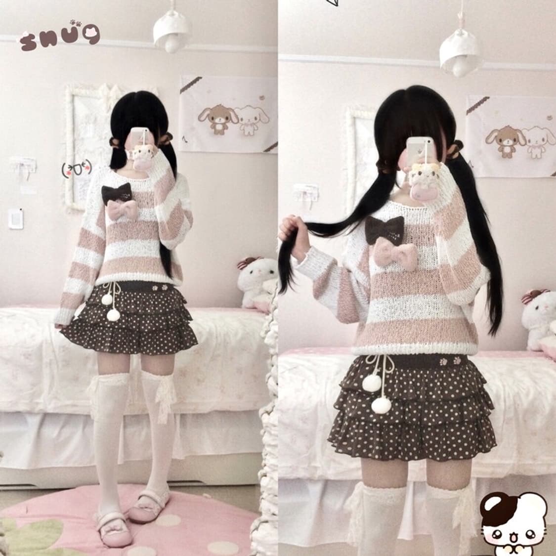 스너그 리본 스웨터 상품이미지3